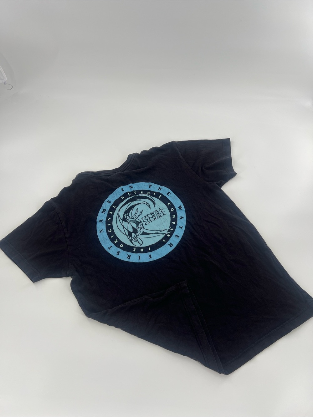 O'Neill Black Tee with Light Blue Circular Logo